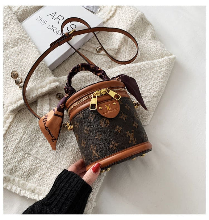 MB06171 Silk Scarf Bucket Bag