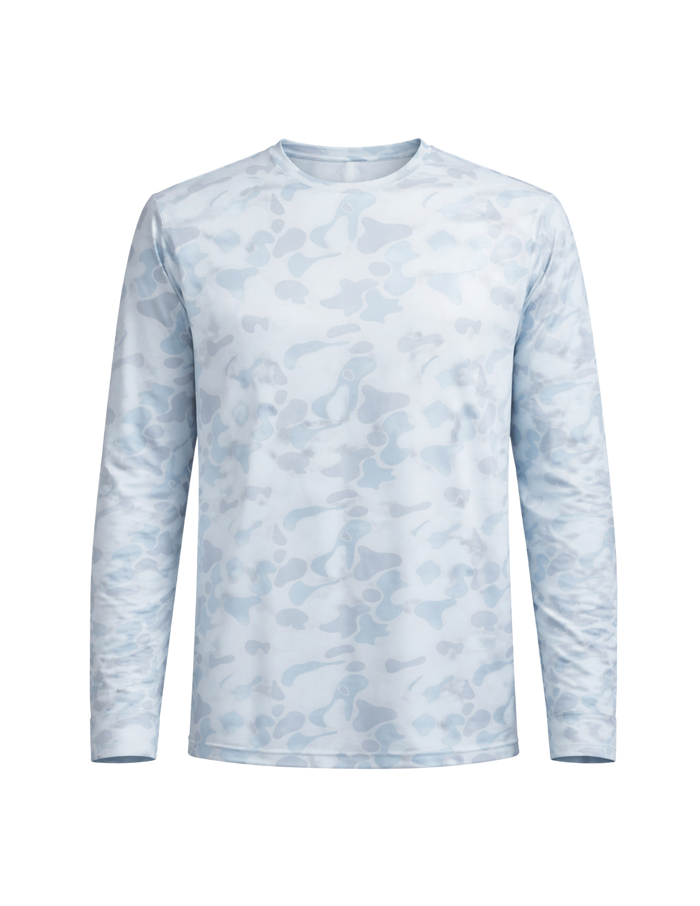 Oceanside Crew Neck: Heybo Traditions Camo Blue