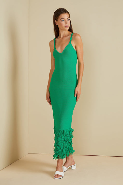 Decker Fringe Midi Dress