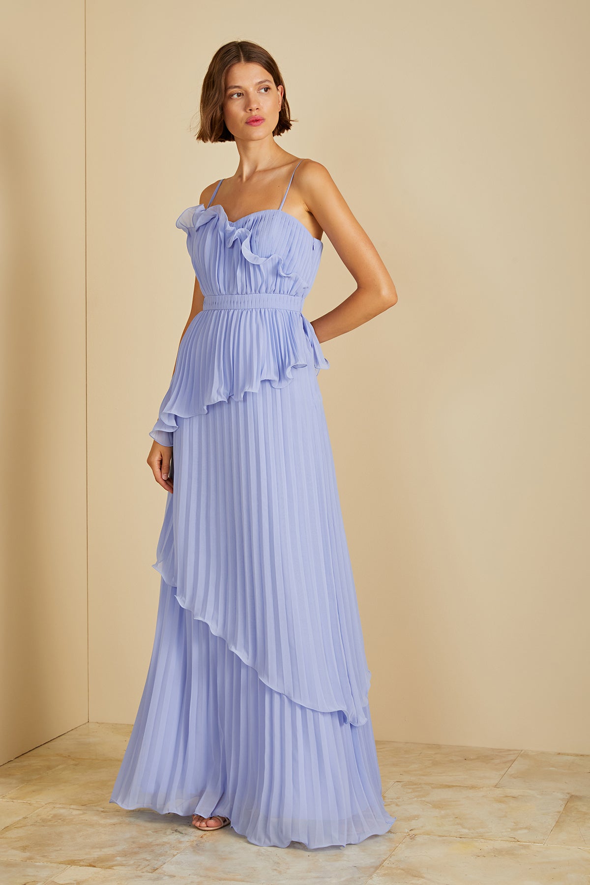 Cassy Pleated Gown
