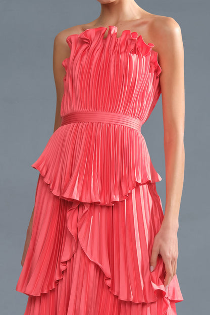 Janey Tiered Shell Midi Dress
