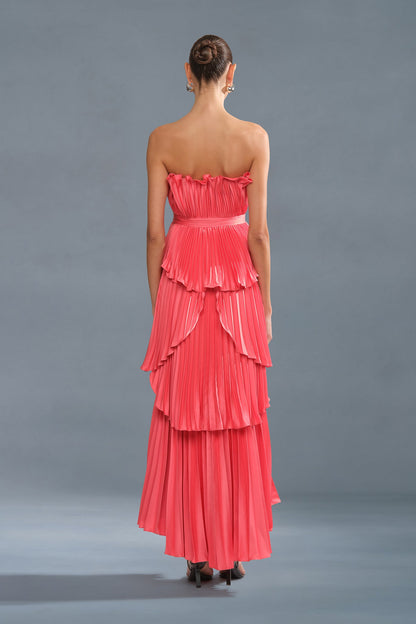 Janey Tiered Shell Midi Dress