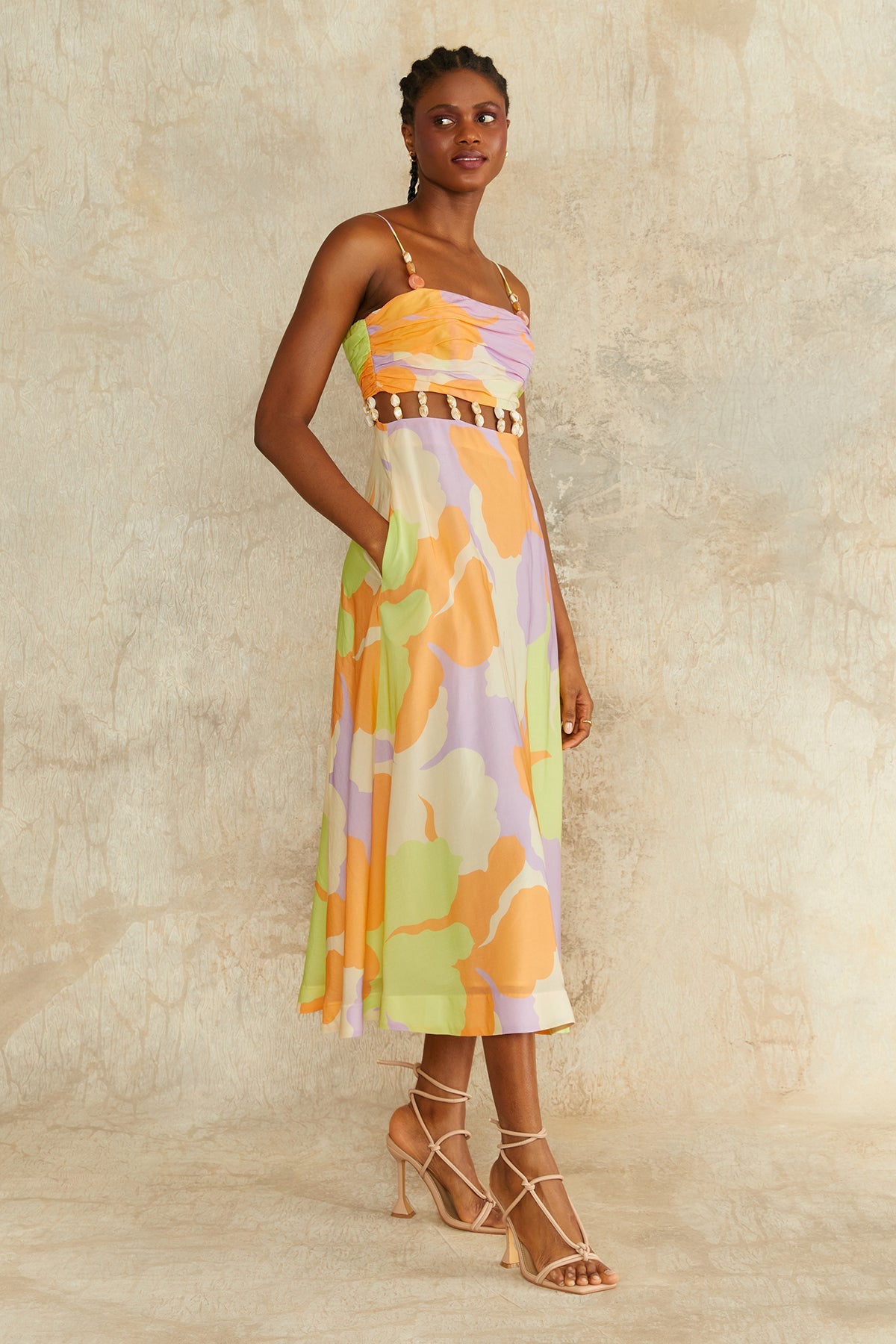 Georgie Beaded Waist Midi