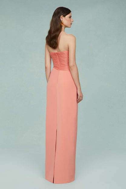 Diana Cutout Bow Combo Gown