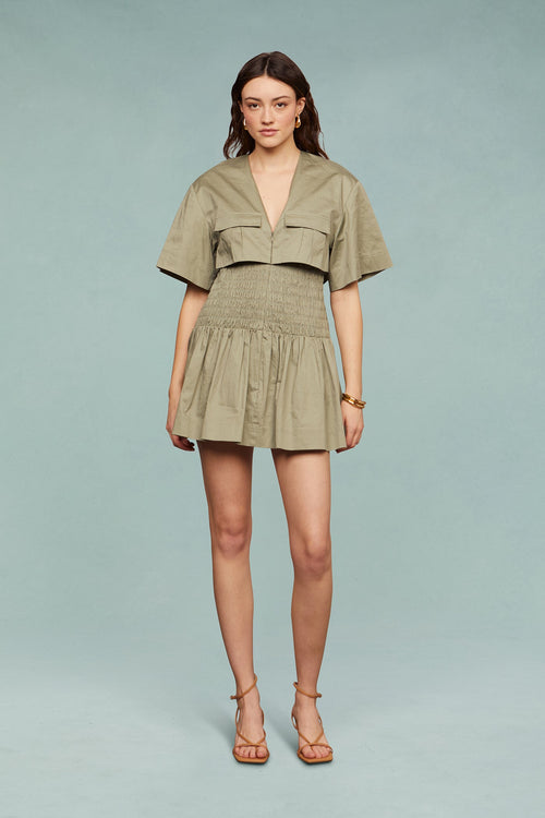 Genny Smocked Mini Dress