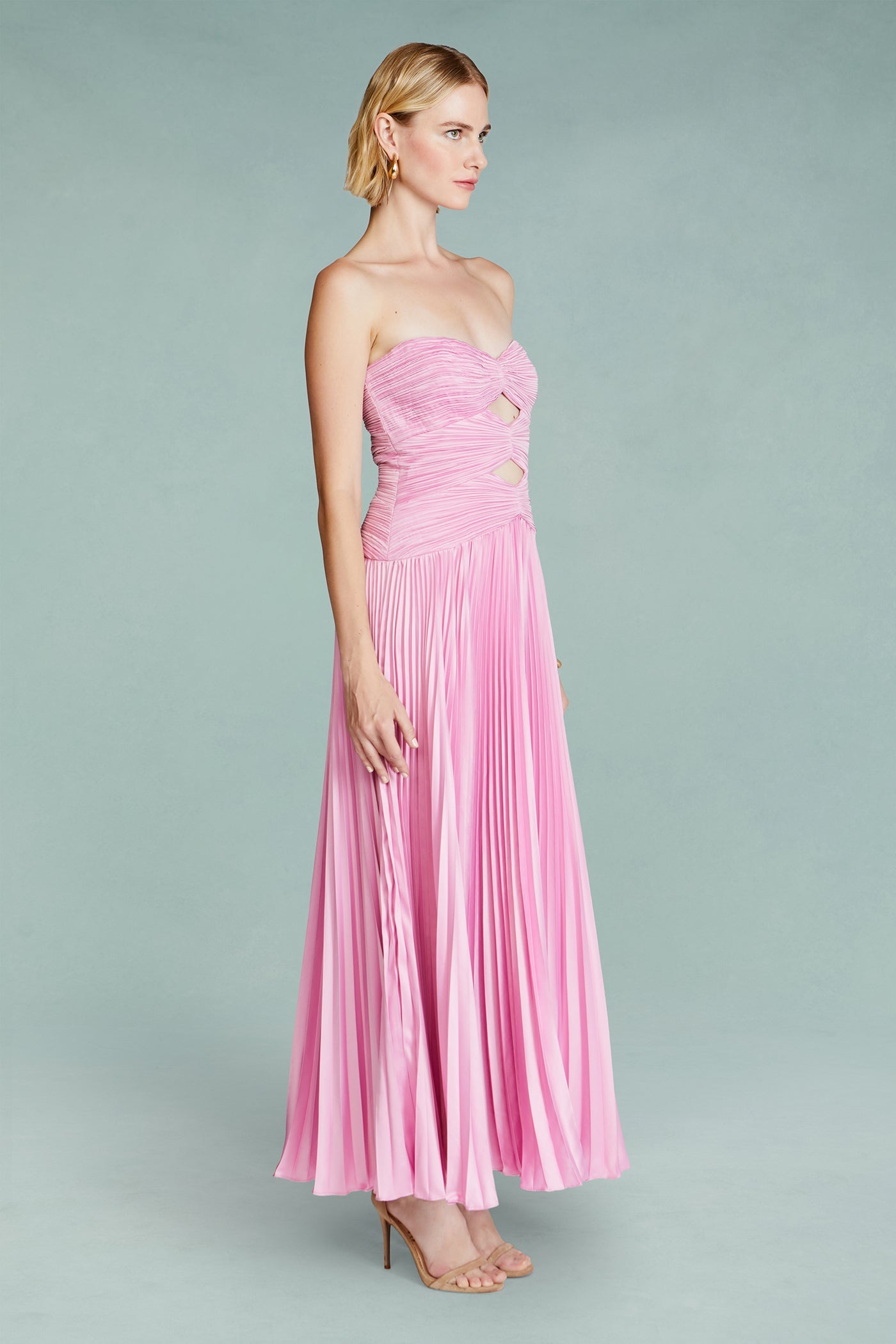Carolynn Pleated Midi Dress