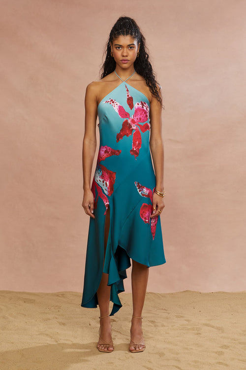 Alohi Placed Print Dress