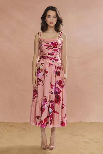 Daniella Printed Viscose Midi