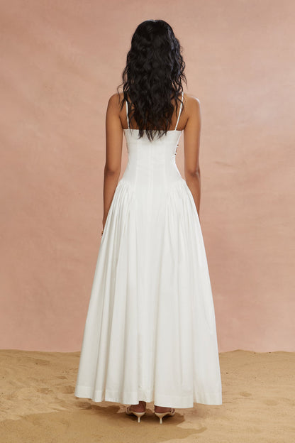 Aliza Midi Poplin Dress
