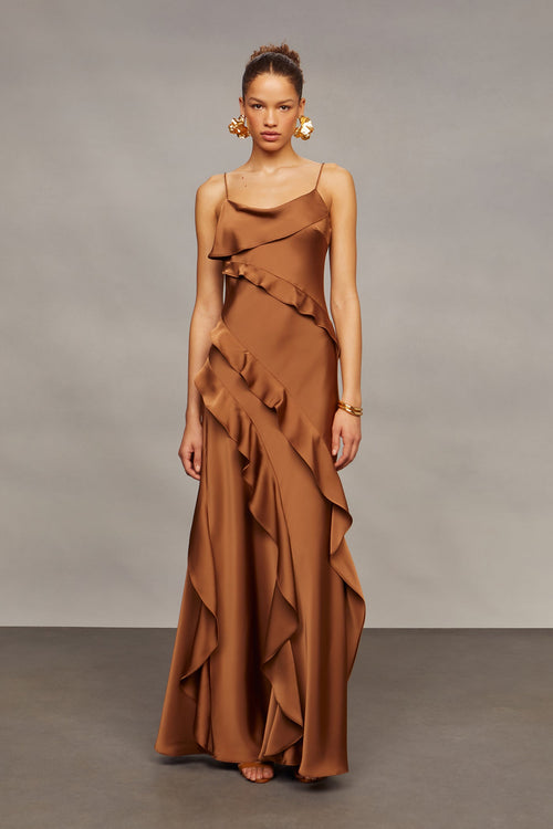 Ellen Ruffle Gown