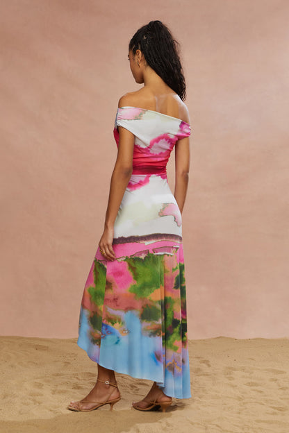 Ella Printed Jersey Dress