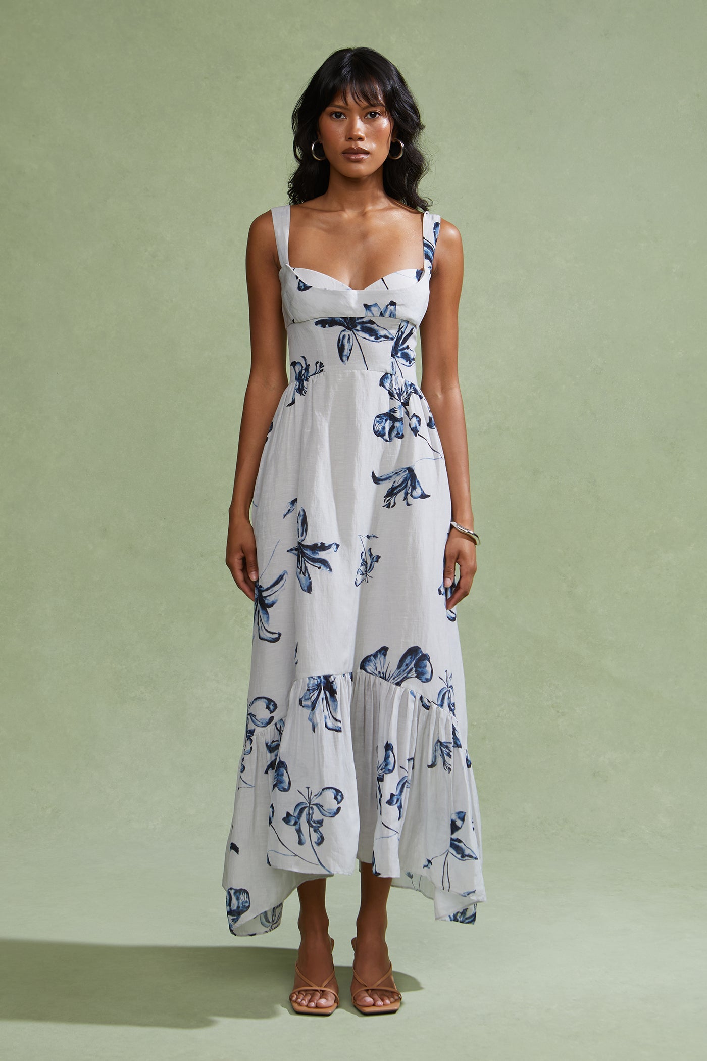 Evris Ruffle Hem Dress