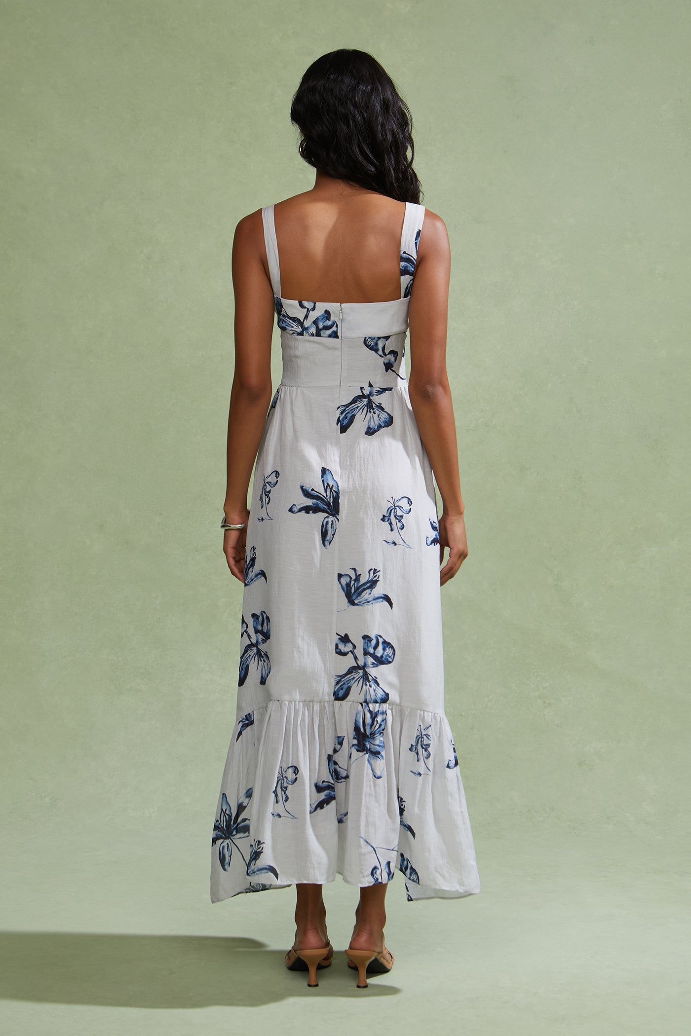 Evris Ruffle Hem Dress
