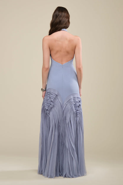 Elani Pleated Gown