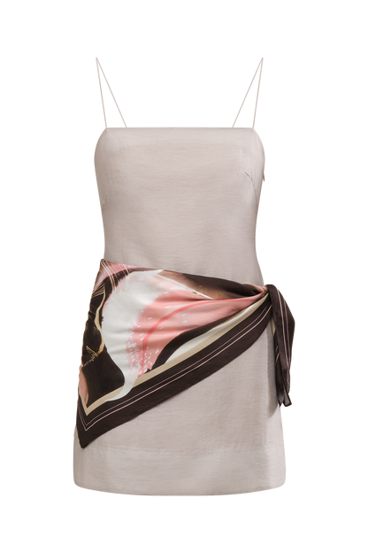 Ashtin Printed Wrap Mini Dress
