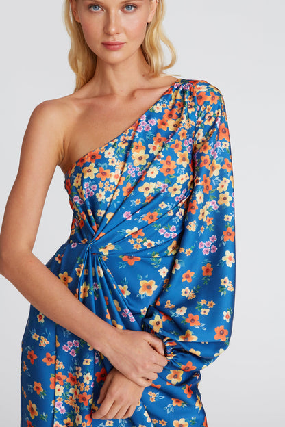 Atara One Shoulder Floral Dress