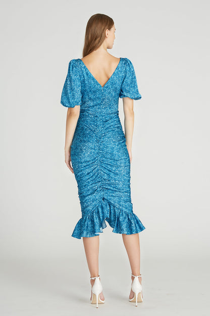 Alize Ruched Midi Dress