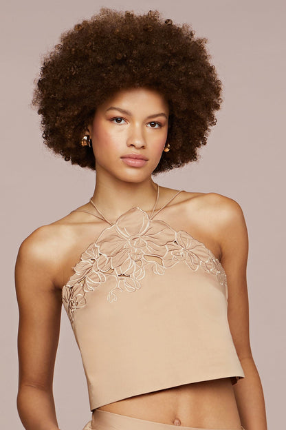 Bliss Laser Cut Floral Top