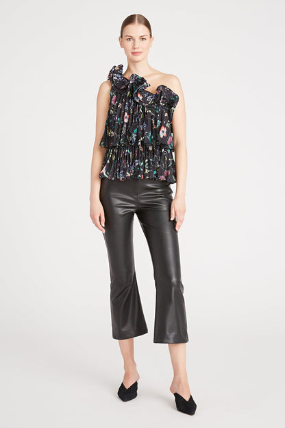 Isador Assymetrical Ruffle Top