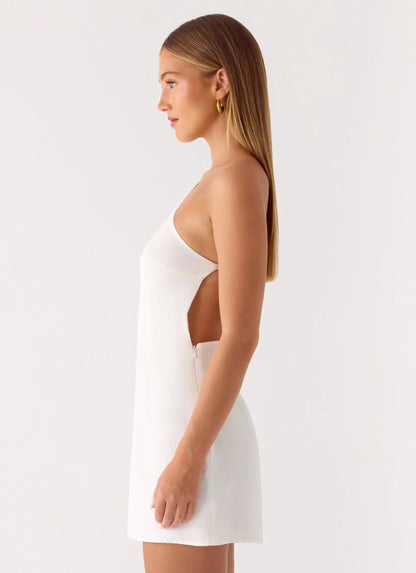 Willa Rose Mini Dress - White