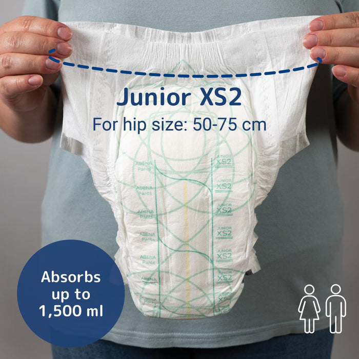 ABENA Pants Junior - Measurement and absorption [variant:Junior XS2,Junior (20" - 30")]