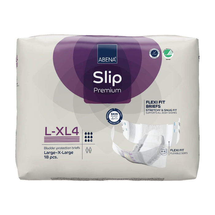 Premium Incontinence Briefs, Fully Breathable, Super Absorption, Maximum Leakage Protection, Flexible Fit [variant:Level 4 (Up to 128 fl oz)|L-XL]