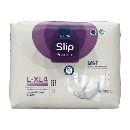 Premium Incontinence Briefs, Fully Breathable, Super Absorption, Maximum Leakage Protection, Flexible Fit [variant:Level 4 (Up to 128 fl oz)|L-XL]