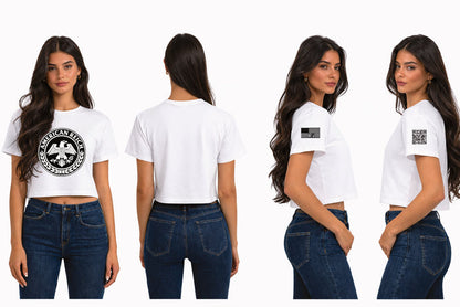 "American Reich"  Graphic Woman's Crop Top