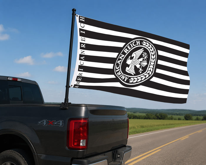American Reich Vertical Eagle Crest Flag Double Sided