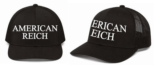 Embroidered Trucker Hat Black/White Font