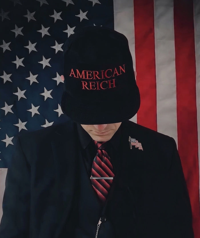 “Founder Hat” Reich is the new Red Embroidered w/Cross Snapback