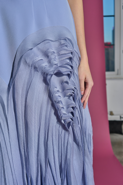 Elani Pleated Gown