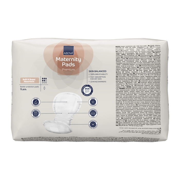 ABENA Premium Maternity Pads, Perfect for Postpartum, Super Absorption