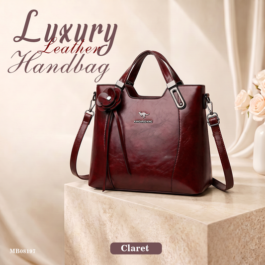 MB08197  Luxury Leather Handbag