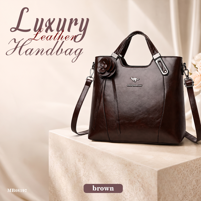 MB08197  Luxury Leather Handbag