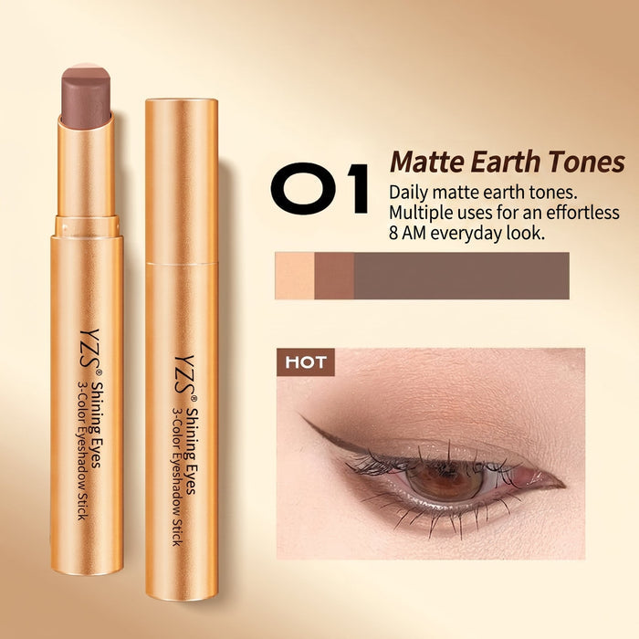 MC08280 Tri-Color Eyeshadow Stick