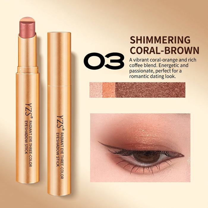 MC08280 Tri-Color Eyeshadow Stick