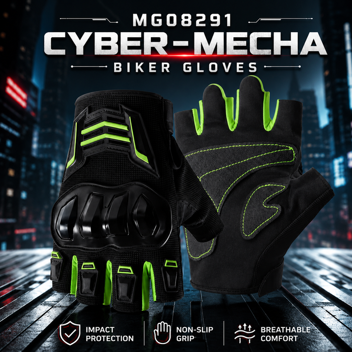 MG08291 Cyber-Mecha Biker Gloves