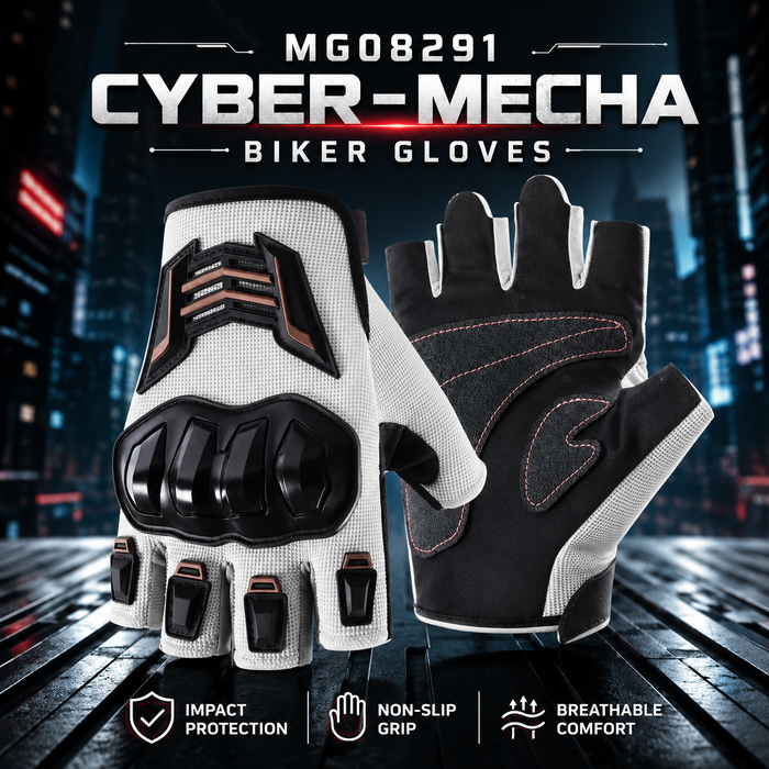 MG08291 Cyber-Mecha Biker Gloves