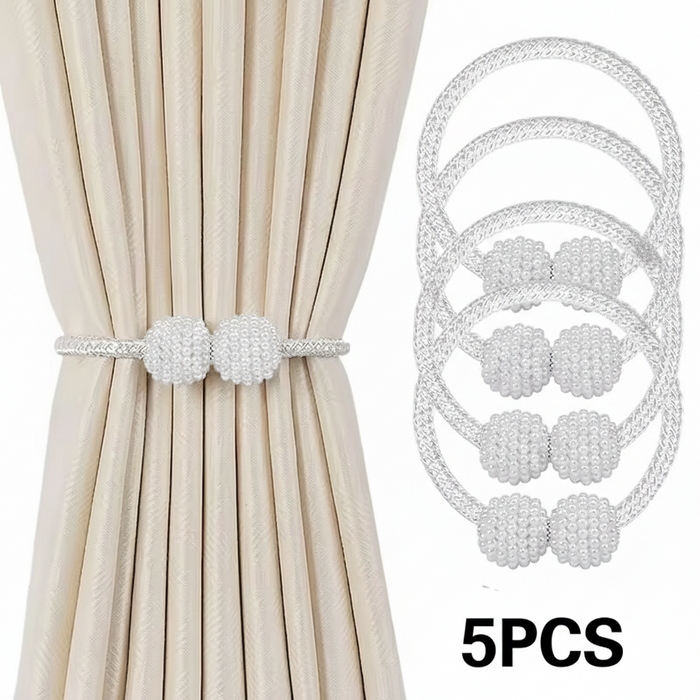 MH07771 Pearl Magnetic Curtain Tiebacks ( 5pcs )