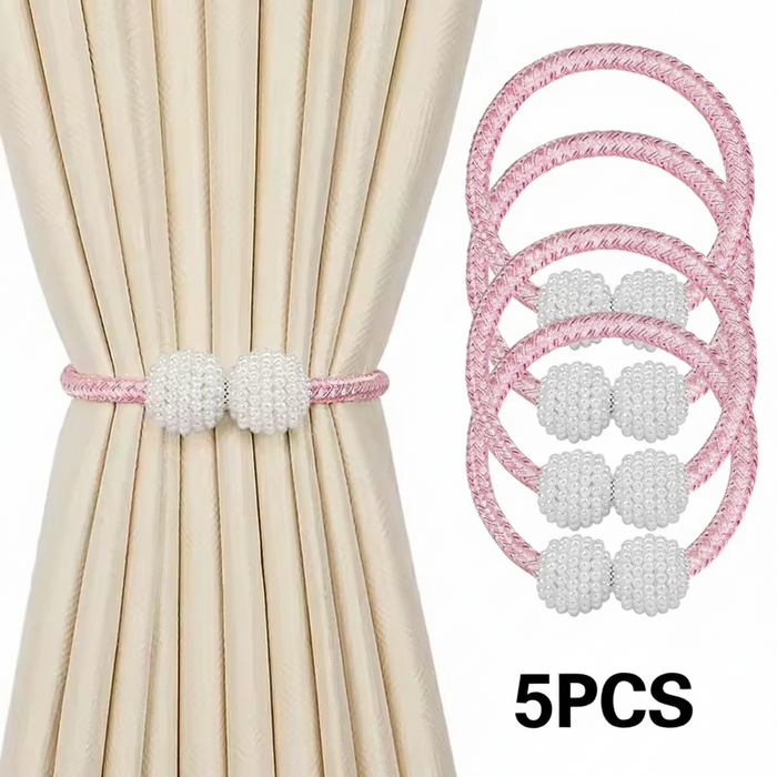 MH07771 Pearl Magnetic Curtain Tiebacks ( 5pcs )
