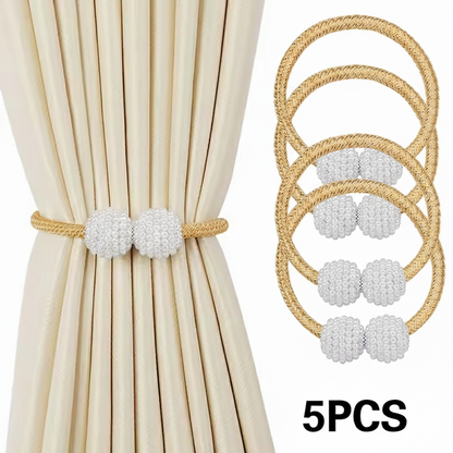 MH07771 Pearl Magnetic Curtain Tiebacks ( 5pcs )