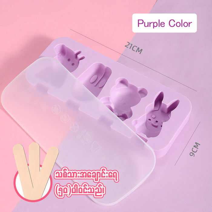 MH07914 Cartoon Silicone Ice Cream Mold