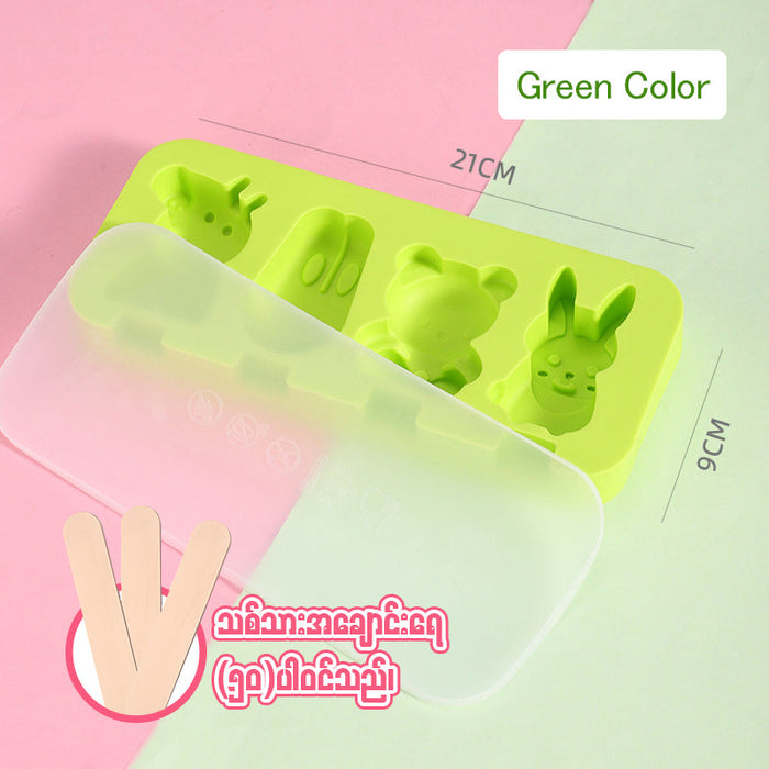 MH07914 Cartoon Silicone Ice Cream Mold