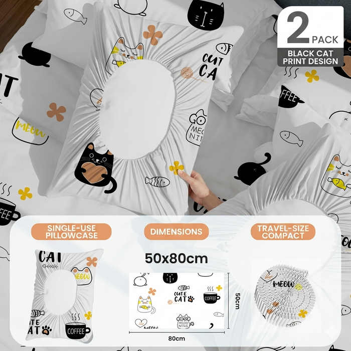 MH08119 Disposable Travel Pillowcases  (2 Pack)