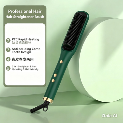 MH50941 Straightening comb with negative ion hair straightener