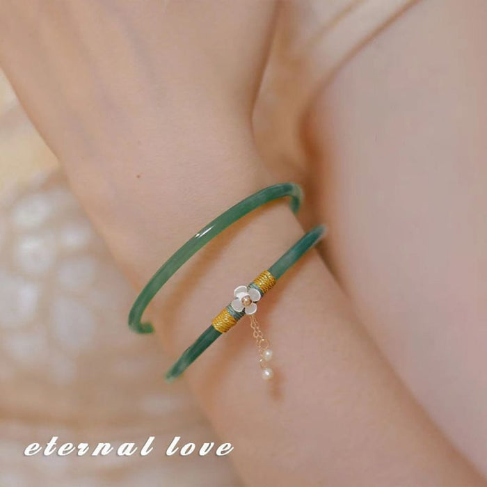 MJ00514  Elegant Lucky Jade Bracelet