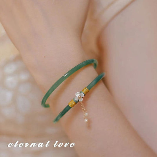 MJ00514  Elegant Lucky Jade Bracelet