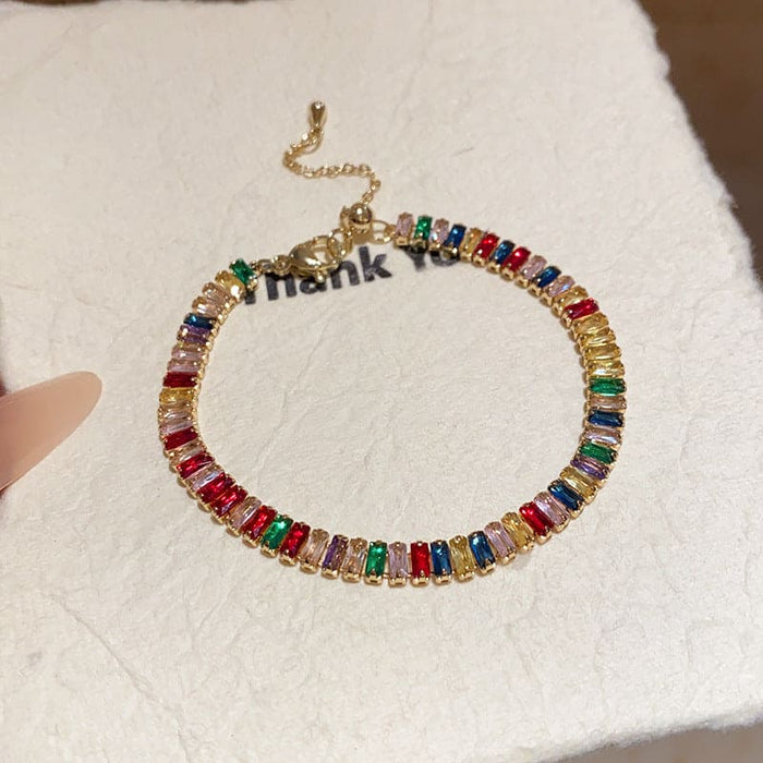 MJ06163 Colourful Gemstone Bracelet