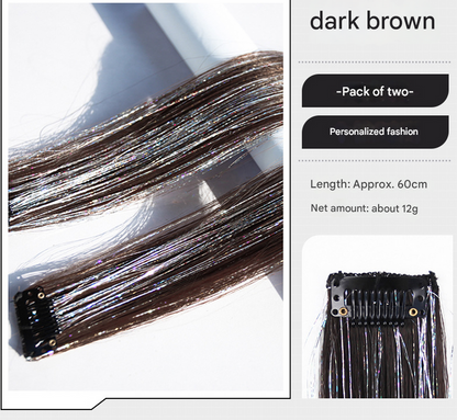 MJ06593  Laser Silk Hair Wig (2Pcs)